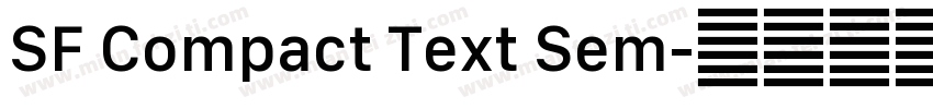 SF Compact Text Sem字体转换